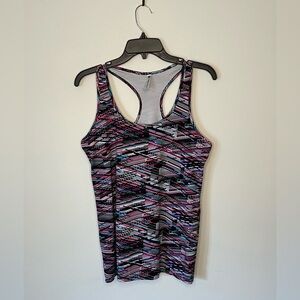 Fabletics Women's Striped Athletic Tank Top Size Medium